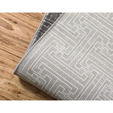 Stylish Unique Loom Uptown Collection Gray Area Rug