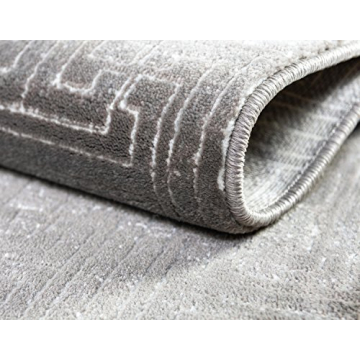 Stylish Unique Loom Uptown Collection Gray Area Rug