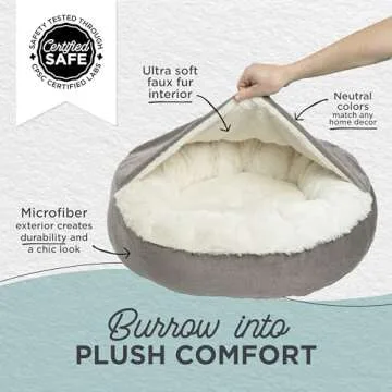 Best Friends by Sheri Cozy Cuddler Bed for Pets 24"