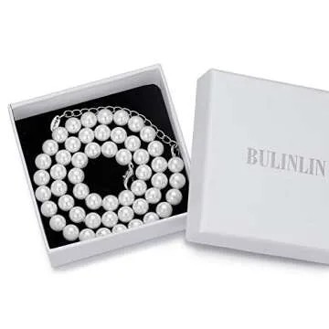 Elegant Beaded Pearl Choker Necklace - Perfect Gift for Women