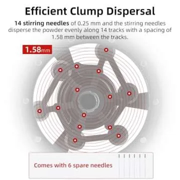 MHW-3BOMBER WDT Tool Espresso 58mm, Espresso Distribution Tool with Magnetic Base for Barista, Adjustable Depth Needle Distributor Tool, 0.25mm x 14 Coffee Stirrer Tools, YU Series CycloneT5849-OS
