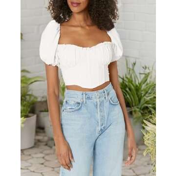 ASTR the label Women's Paola TOP, White