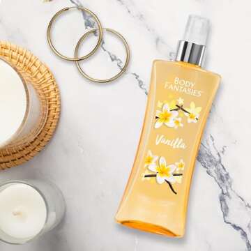 Body Fantasies Signature Fragrance Body Spray, Vanilla, 8 fl oz (Pack of 2)
