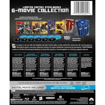 Transformers Limited Edition Steelbook 6-Movie Collection