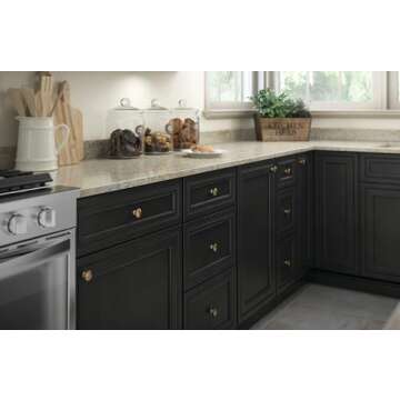 Franklin Brass Fulton Cabinet Knob, Champagne Bronze, 1-3/16 in (30mm) Dresser Drawer Pull, 10 Pack, P29523Z-CZ-B