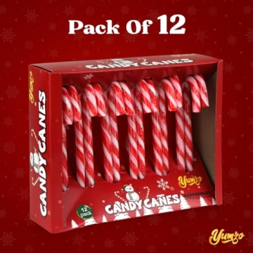 Christmas Candy Canes - Peppermint Delight in Bulk 12 Pack