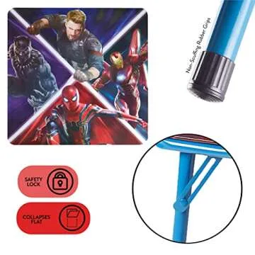 Marvel Avengers 3 Piece Activity Table Set for Kids