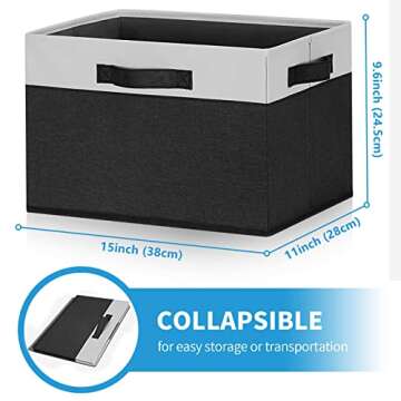 GhvyenntteS Collapsible Storage Baskets - Durable & Stylish