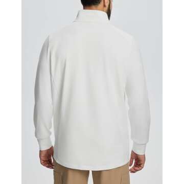 BALEAF Men's Insulated Warm Jacket Thermal Hybrid Hiking Mid Layer Full Zip Jackets Stand Collar Run...