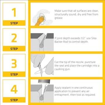 Sikaflex Mortar Fix, Limestone, Polyurethane sealant for repairing damaged mortar, joints and gaps. Sealing mortar cracks 10.1 fl. oz Cartridge