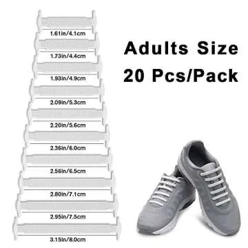 HOMAR No Tie Shoelaces for Kids and Adults - Stretchable Silicone Elastic No Tie Laces