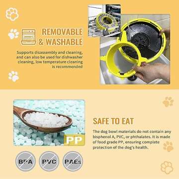 Elecacc Slow Feeder Dog Bowl for Healthy Digestion