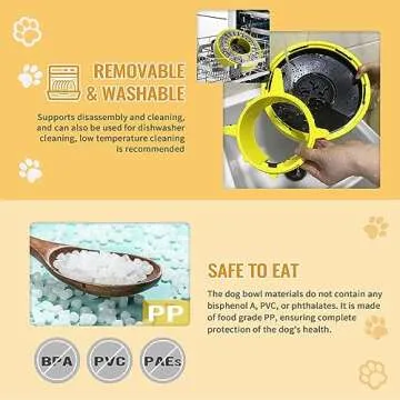 Elecacc Slow Feeder Dog Bowl for Healthy Digestion