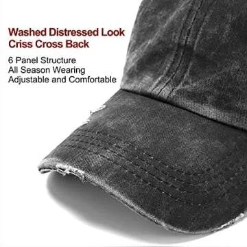 Stylish Criss Cross Hat for Women - Perfect for Ponytails