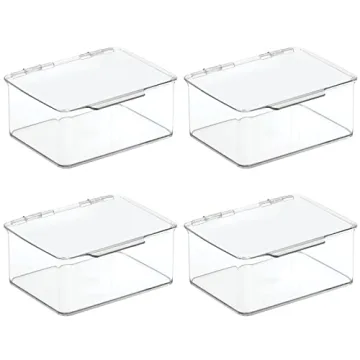 mDesign Plastic Storage Organizer Boxes for Toys & Art Supplies