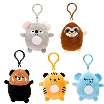Mystery Mini Cutie Beans Mystery Blind Box Plush Figures (Jungle Animals)