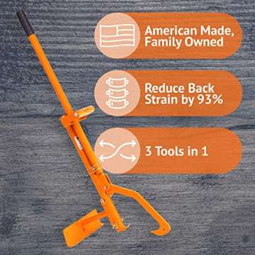 LogOX 3-in-1 Forestry Multitool, Firewood Harvesting Hand Tools, Reduce Back Strain and Heating Cost...