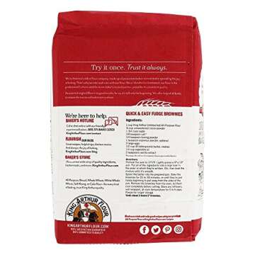 KING ARTHUR FLOUR - ALL PURPOSE FLOUR 2 LB / 3 PACK