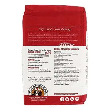 King Arthur All-Purpose Flour 2 lb Pack for Baking