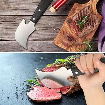 Hanaive Rocker Knife 2 Pack for Easy One-Handed Use