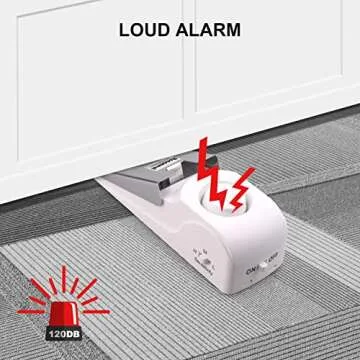 Rosoenvi Door Stop Alarm with 120DB Siren for Safety