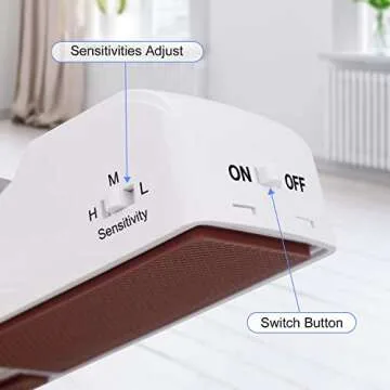 Rosoenvi Door Stop Alarm with 120DB Siren for Safety