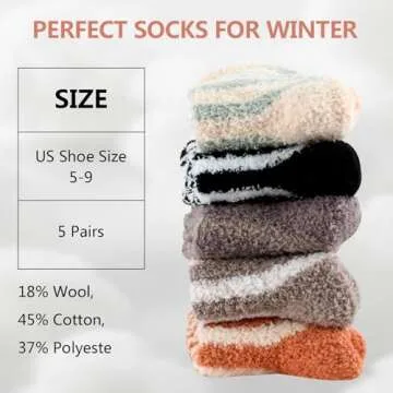 Lisacool Women Wool Socks - Cozy Winter Gift Set