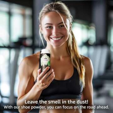Lumi Outdoors Natural Foot Powder - Effective Shoe Odor Eliminator