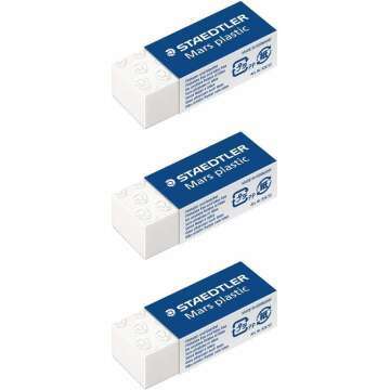 STAEDTLER Mars Plastic Mini Eraser Pack of 3