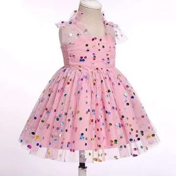 Toddler Tutu Dress: Girls Tulle Pageant Dresses, First Birthday Outfit Ruffle Sleeveless Pastel Cake Smash Clothes for Photo Shoot Fairy Cosplay Dance Evening Ball Gown Blush Pink 3-4T