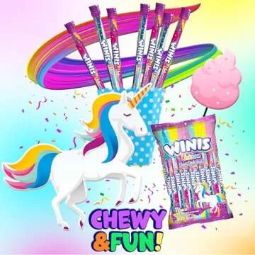 Winis Unicorn Chewy Candy | Cotton Candy Flavor | 11 Pieces