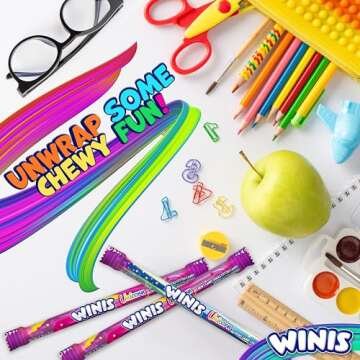 Winis Unicorn Chewy Candy | Cotton Candy Flavor | 11 Pieces