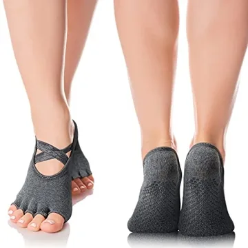 SATINIOR 6 Pairs Non-Slip Yoga Socks for Women