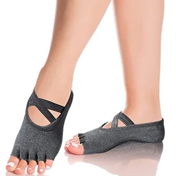 SATINIOR 6 Pairs Non-Slip Yoga Socks for Women