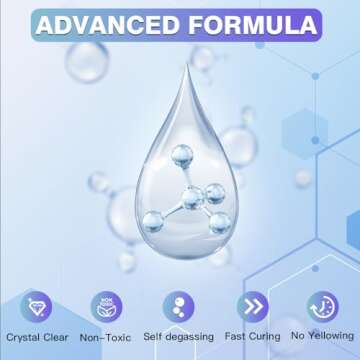 OSBANG 500g UV Resin Crystal Clear Hard UV Cure Epoxy Resin, Upgraded Formula UV Resin, Solar Activa...