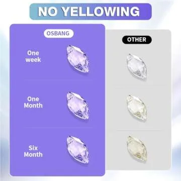 OSBANG 500g UV Resin Crystal Clear Hard UV Cure Epoxy Resin, Upgraded Formula UV Resin, Solar Activated Glue Kit Transparent Resin, Ultraviolet Fast Curing Resin for Jewelry Making Craft Decoration