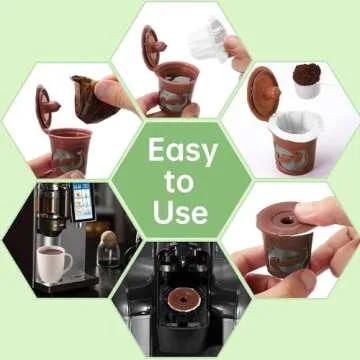 Aussen Disposable Coffee Paper Filters Replacement Kerig Filter Fit All Keurig Single Serve Filter Brands Compatible with Reusable Single Serve Pods Keurig Coffee Maker 300 Count