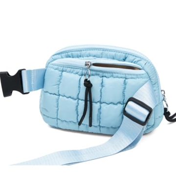 Quilted Puffer Belt Bag Lightweight Crossbody Waist Fanny Pack