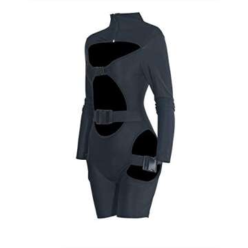 VWIWV Women Hollow Bodysuit Jumpsuit Sexy Club Outfit