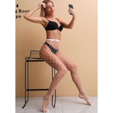 VEBZIN Fishnet Tights: 2 Stylish Pairs for Every Occasion