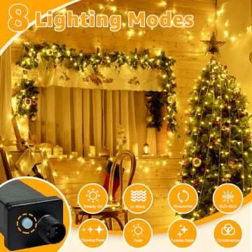 Ollny 1000 LED Cluster Lights + 120 LED String Lights