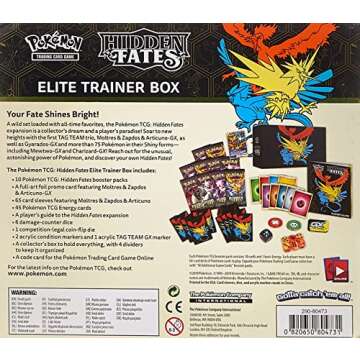 Pokemon TCG: Hidden Fates Elite Trainer Box, Multi