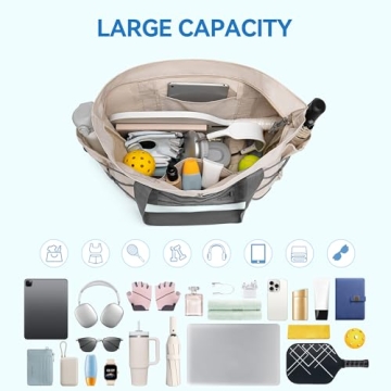 BOSTANTEN Travel Tote Bag Foldable Waterproof Beach Gym Bag