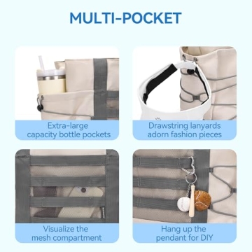 BOSTANTEN Travel Tote Bag Foldable Waterproof Beach Gym Bag