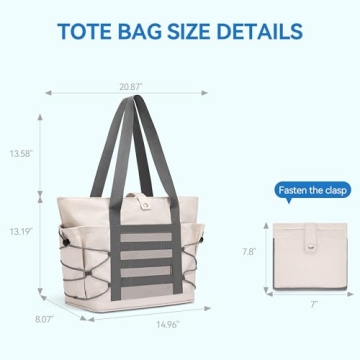 BOSTANTEN Travel Tote Bag Foldable Waterproof Beach Gym Bag