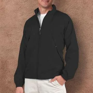 SCOTTeVEST Pack Windbreaker Jacket for Men - 19 Hidden Pockets - Lightweight Water Repellent Coat for Travel & More (Black, X-Large)