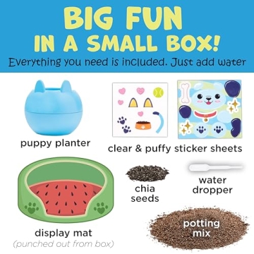 Puppy Chia Seed Plant Pet Gardening Kit for Kids