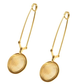 Hemoton Snap Ball Tea Strainer for Tea Lovers, 2pcs Set