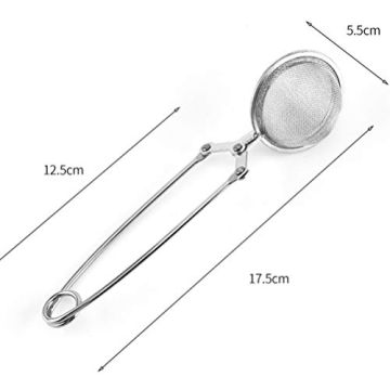 Hemoton Snap Ball Tea Strainer for Tea Lovers, 2pcs Set