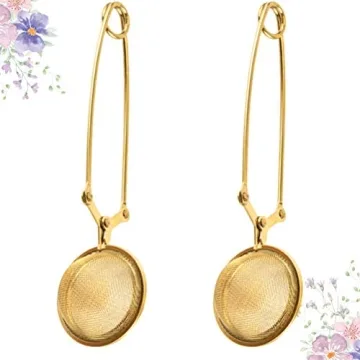 Hemoton Snap Ball Tea Strainer for Tea Lovers, 2pcs Set